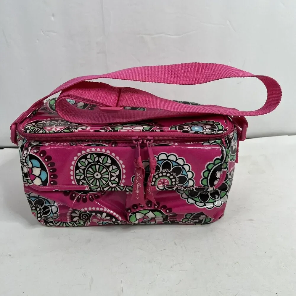 Vera Bradley Pink Cupcakes Insulated Cooler Lunch‎ Box Bag Tote Retired One Size